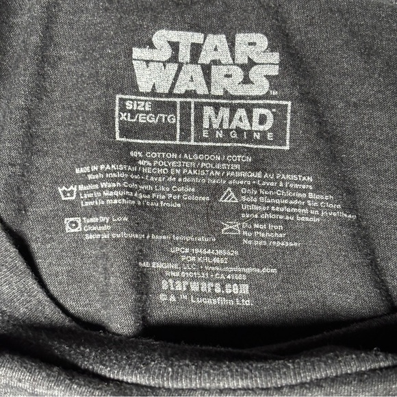 Star Wars X-Wing Starfighter Graphic Tee | Men’s XL | Heather Gray - Picture 4 of 4